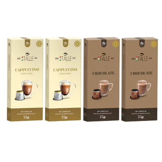 Capsulas Chocolate Cappuccino Compatível Nespresso Café Italle 40 Unid