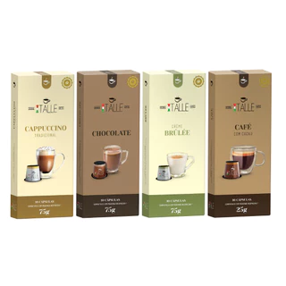 Capsulas Nespresso Chocolate Brulee Cappuccino Café Italle 40 Unid em Oferta na Shopee