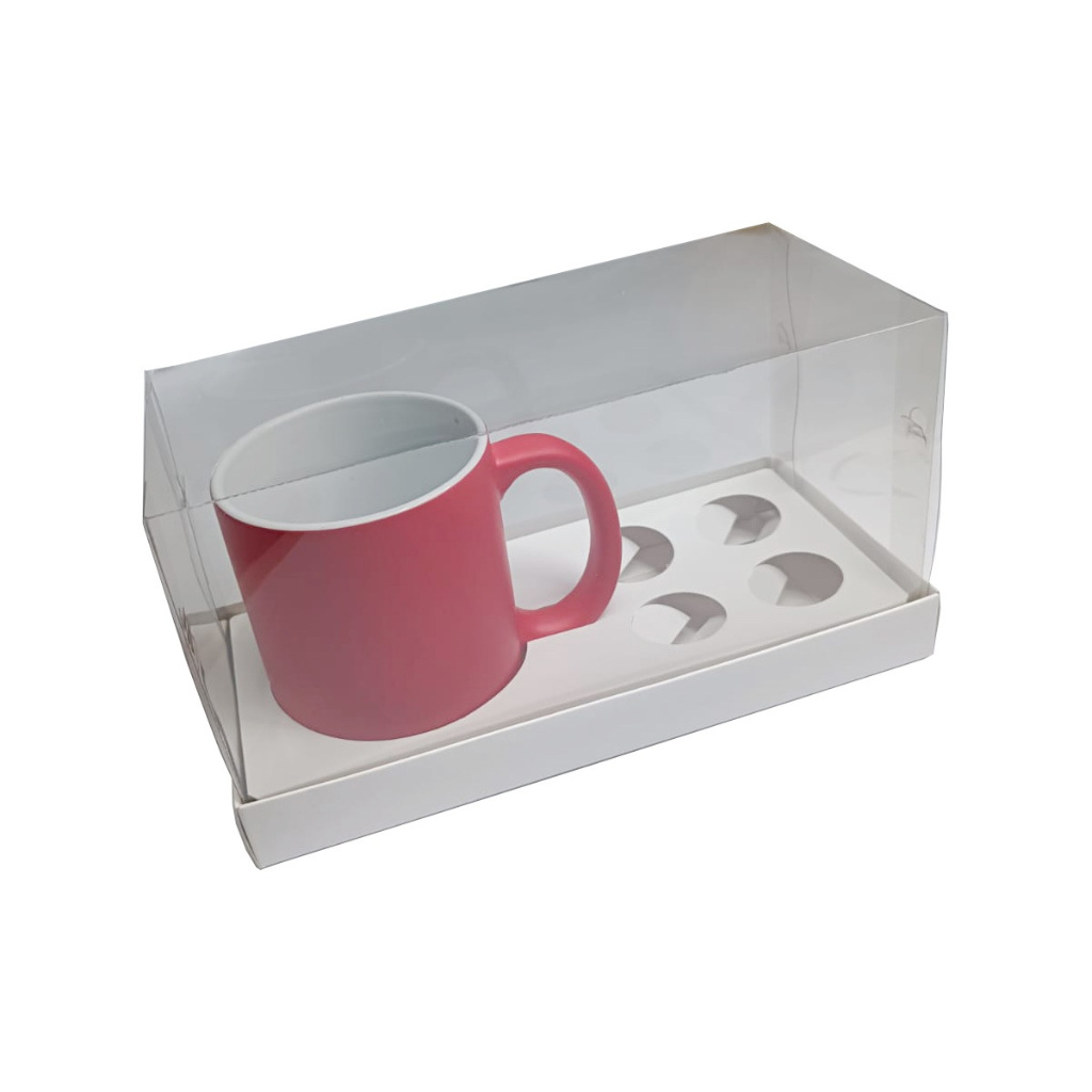 Caixa para Caneca e Doces 21x9,6x11,5 Branco Corpo PET Embalagem Namorados Madrinha Mães em Oferta na Shopee