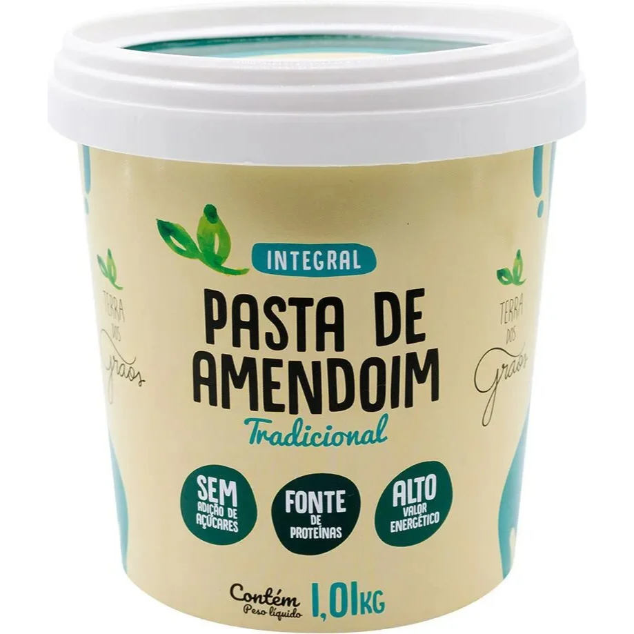 Pasta de Amendoim Tradicional - 1,01kg - Terra dos Grãos