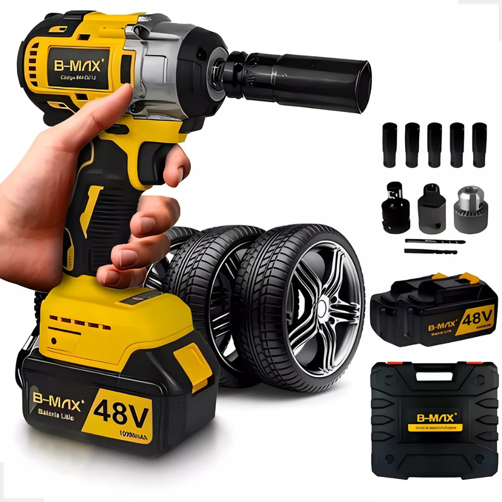 Parafusadeira Chave De Impacto Sem Fio com Bateria 48v - AK-944