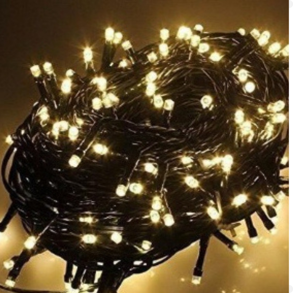 Pisca-pisca de led para decoração natalina - 100 leds coloridos pisca