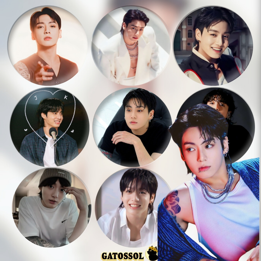 Bottons Jungkook JK BTS- 4,5 cm - KPOP-IDOL-COREANO- Bottom/botton ...