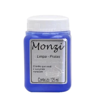 Limpa Prata Monzi 125 ml Limpa Corrente Prata Pulseira Brilho
