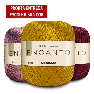 Fio Encanto Círculo 100g - 128 Metros - Vestuário / Tassels / Moda e Franjas em Oferta na Shopee