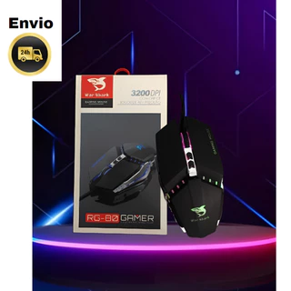 MOUSE GAMER RG-80 3200DPI C/ CHIP DE JOGOS DE ALTA PRECISÃO