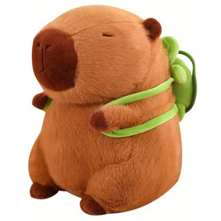 Capivara de Pelucia Brinquedo Chaveiro Boneco Bichinho Ursinho com Mochila