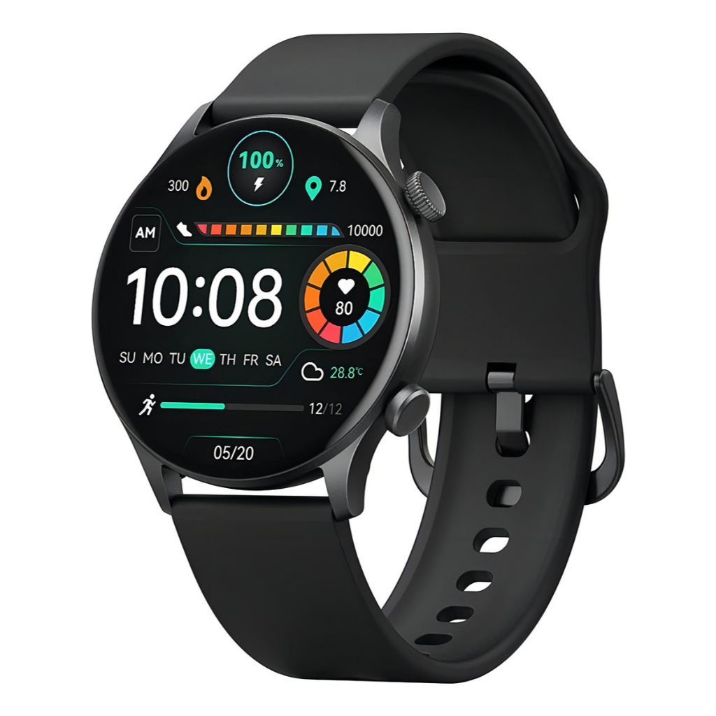 Smartwatch Haylou Ls16 Rt3 Tactical Tela Amoled De 1.4 Preto