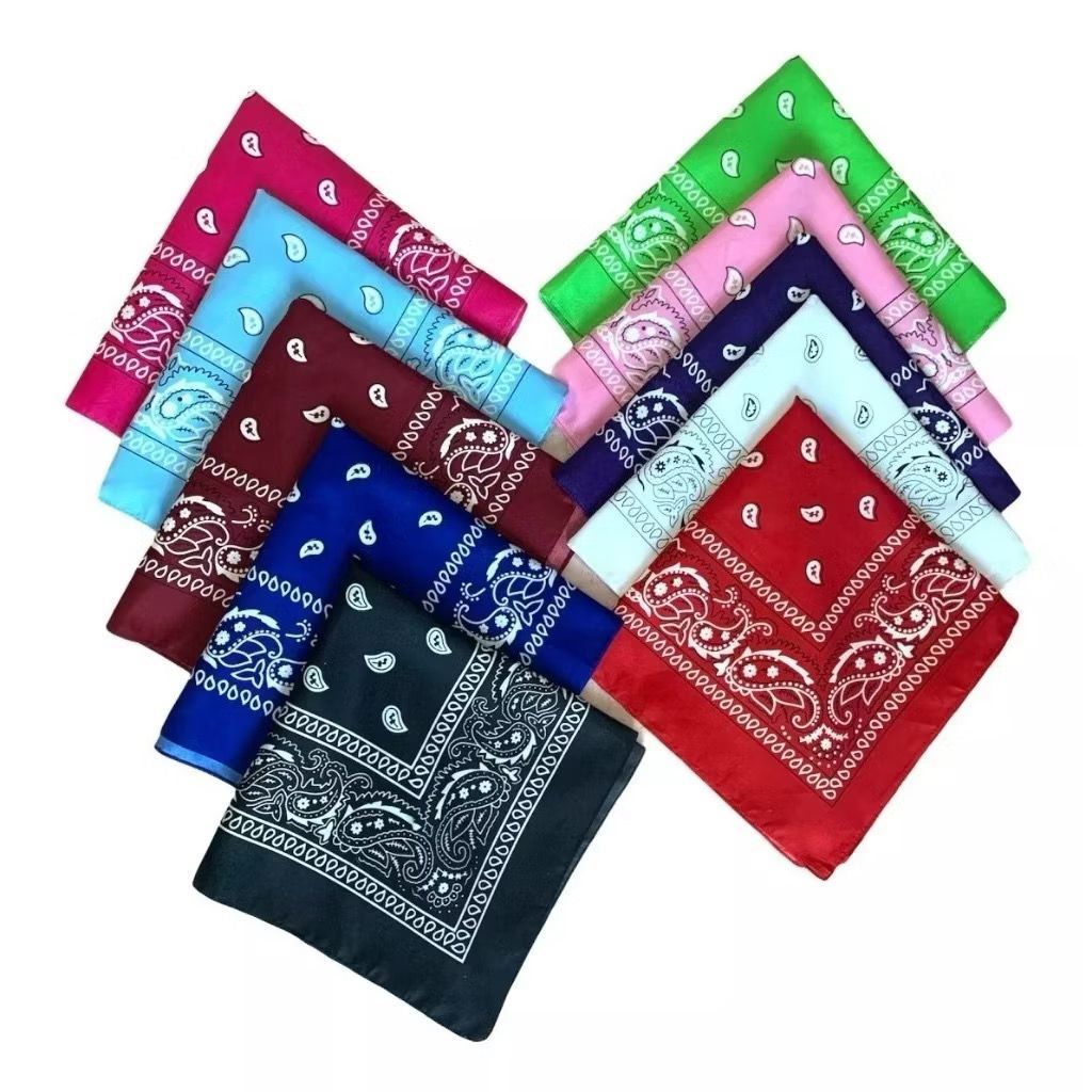 Bandana Lenço Coloridos Versátil Cowboy Masculino E Feminino