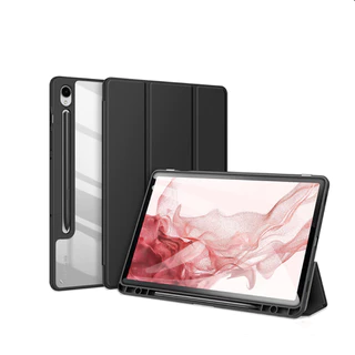 Capa Case Acrílico Para Samsung Galaxy Tab S9 Fe Plus/S9 Plus 12,4 Polegadas com Suporte Caneta