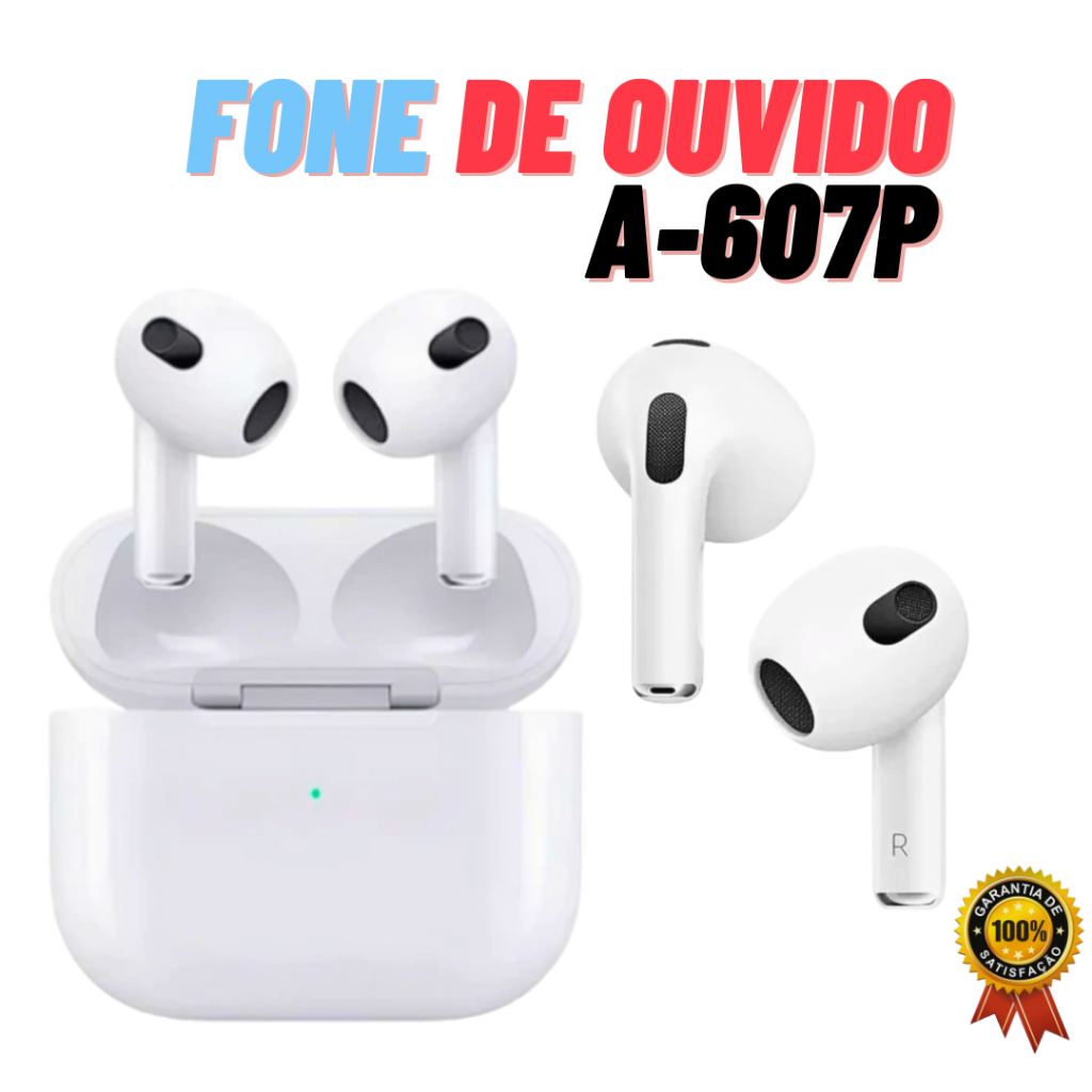 Fone de Ouvido Intra Auricular Bluetooth Altomex A-607P com Case de Carregamento