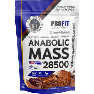 Hipercalórico Anabolic Mass 28500 3kg para Ganho de Peso - Profit Laboratórios
