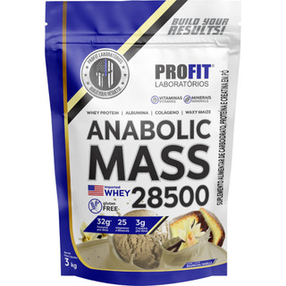 Hipercalórico Anabolic Mass 28500 3kg para Ganho de Peso - Profit Laboratórios — foto 3 — Achou Levou Brasil