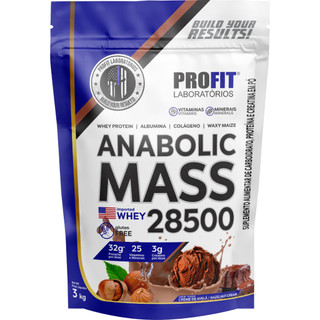 Hipercalórico Anabolic Mass 28500 3kg para Ganho de Peso - Profit Laboratórios — foto 5 — Achou Levou Brasil
