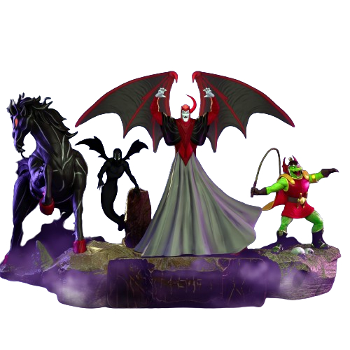 Vingador e Personagens Caverna do Dragão Figure Escultura