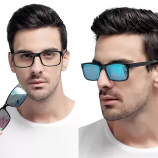Óculos para Grau Masculino PLATINUM, Armação com Clip-On e Garantia, ÓCULOS CLIPON DE GRAU MASCULINO com Clip Magnético