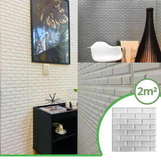 Kit 22 peças Tijolinho Revestimento 3D| Rende 2m² - Peças de 30x30cm