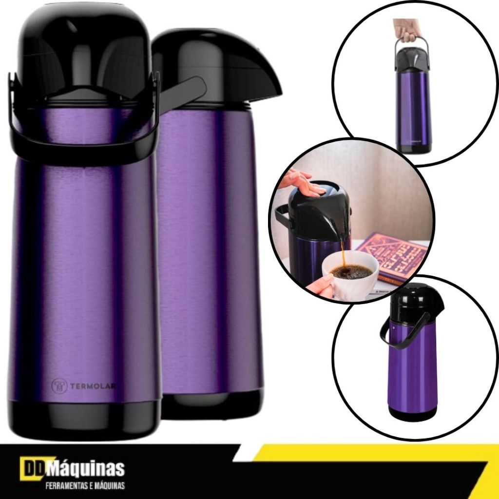 Garrafa Térmica Lúmina Inox 1L - Termolar