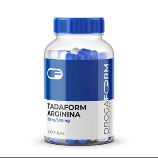 Suplemento Tadaform 20mg + Arginina 500mg 60 capsulas