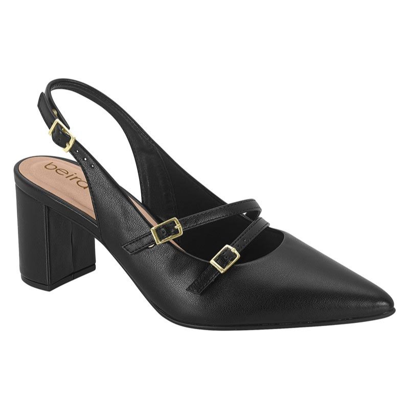 Sandália Scarpin Beira Rio 4241.234 Feminino Casual Fivela
