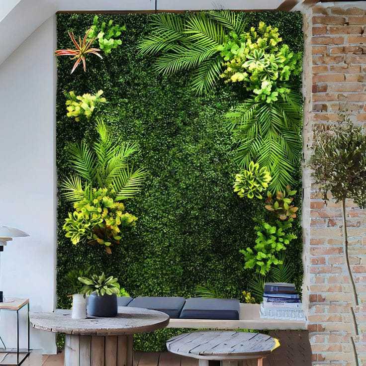 Kit 10 a 40 unidades Placas 40x60 Buchinho Jardim Vertical Grama Sintética Muro Inglês - B-21