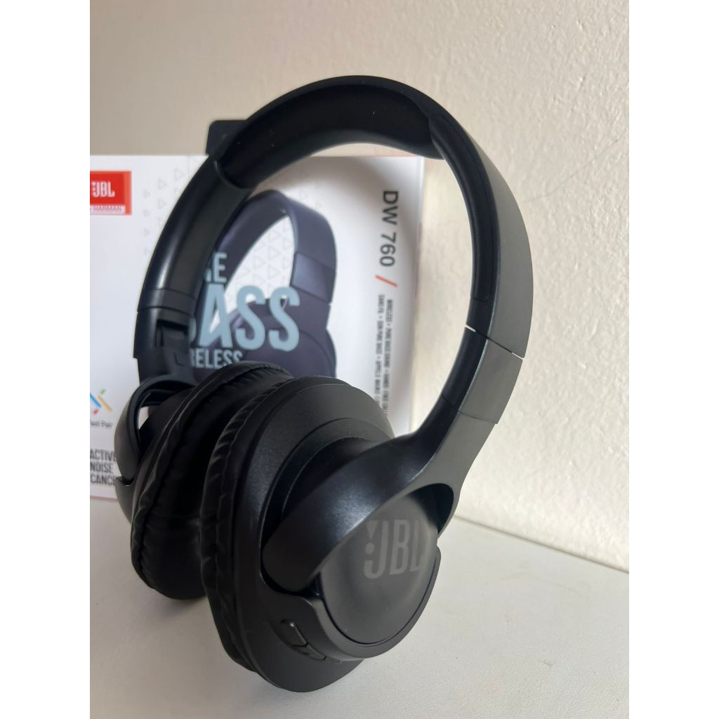Fone de ouvido sem fio Bluetooth PURE BASS DW760 Wireless Headphones ESPORTE E GAMES