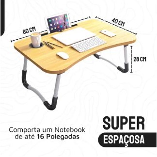 Mesa Suporte Para Notebook Dobrável Cama Sofá Articulada