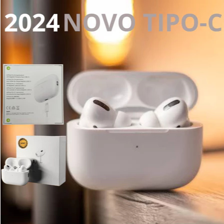 Air Pod Pro 2 USA - Fone de Ouvido Sem Fio com Cancelamento De Ruído Pop-Up - iOS/Android