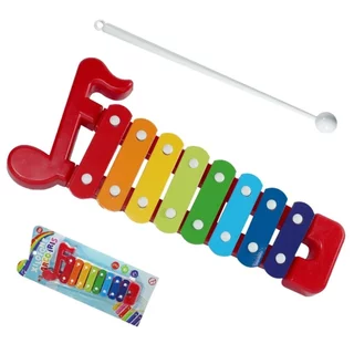 Xilofone Infantil Brinquedo Piano Musical Com Baqueta de Plástico Montessori Educacional e Didático