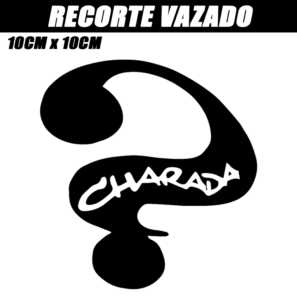 Adesivo Charada em Recorte Vazado - Carro/Moto | Shopee Brasil