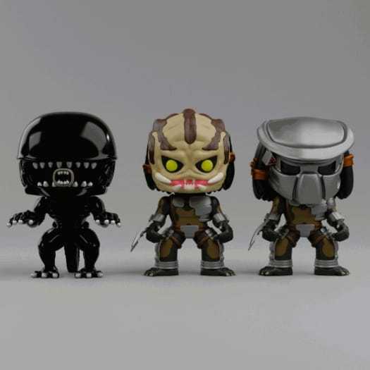 Funko Alien x Predador :: feito em resina 3d