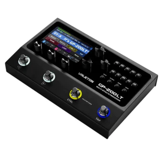 Pedaleira Valeton GP-200LT - Pedal de Efeitos GP200 LT com USB e 240 Processador de Efeitos com IR's