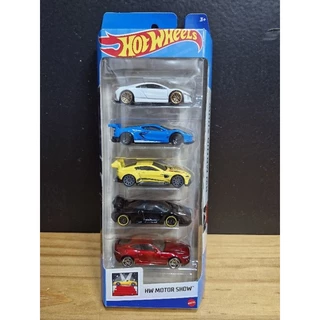HOT WHEELS HW MOTOR SHOW PACK KIT COM 5 MINIATURAS