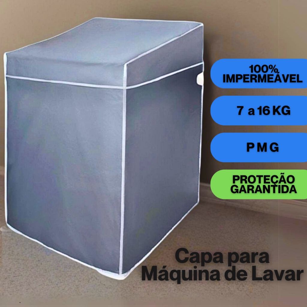 Capa Maquina Lavar Eletrolux Consul Brastemp Panasonic - P M G -7KG 8KG 9KG 10KG 11KG 12KG 13KG 16KG