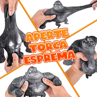Macaco Gorila Estica Esmaga De Apertar Fidget Toys Pop It Antiestresse Skichi Anti Estresse