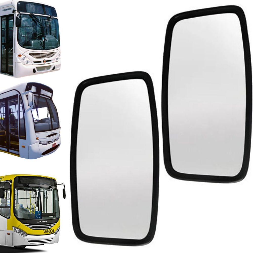 ESPELHO RETROVISOR EXTERNO ONIBUS CAIO APACHE MARCOPOLO TORINO COMIL ...