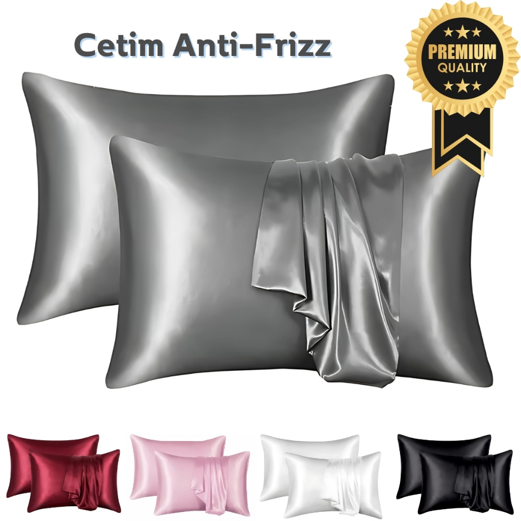 Kit 2 Fronhas de Cetim Anti-Frizz Charmousse Luxo Com Transpasse ...