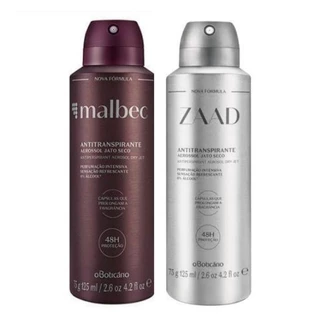 Combo Aerosol Boticário Malbec+Zaad (2 unidades)