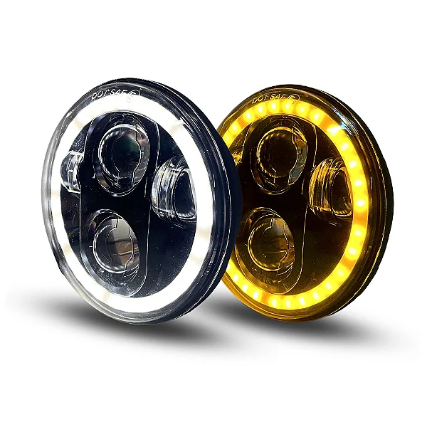 Par Farol Led 5.75 Polegadas Angel Eye 5 Polegadas