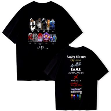 Camiseta Chris Brown Adulto/Infantil Lançamento Unissex Em Algodao