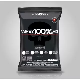 Whey 100% HD Whey Protein 900g Sabores - Black Skull em Oferta na Shopee