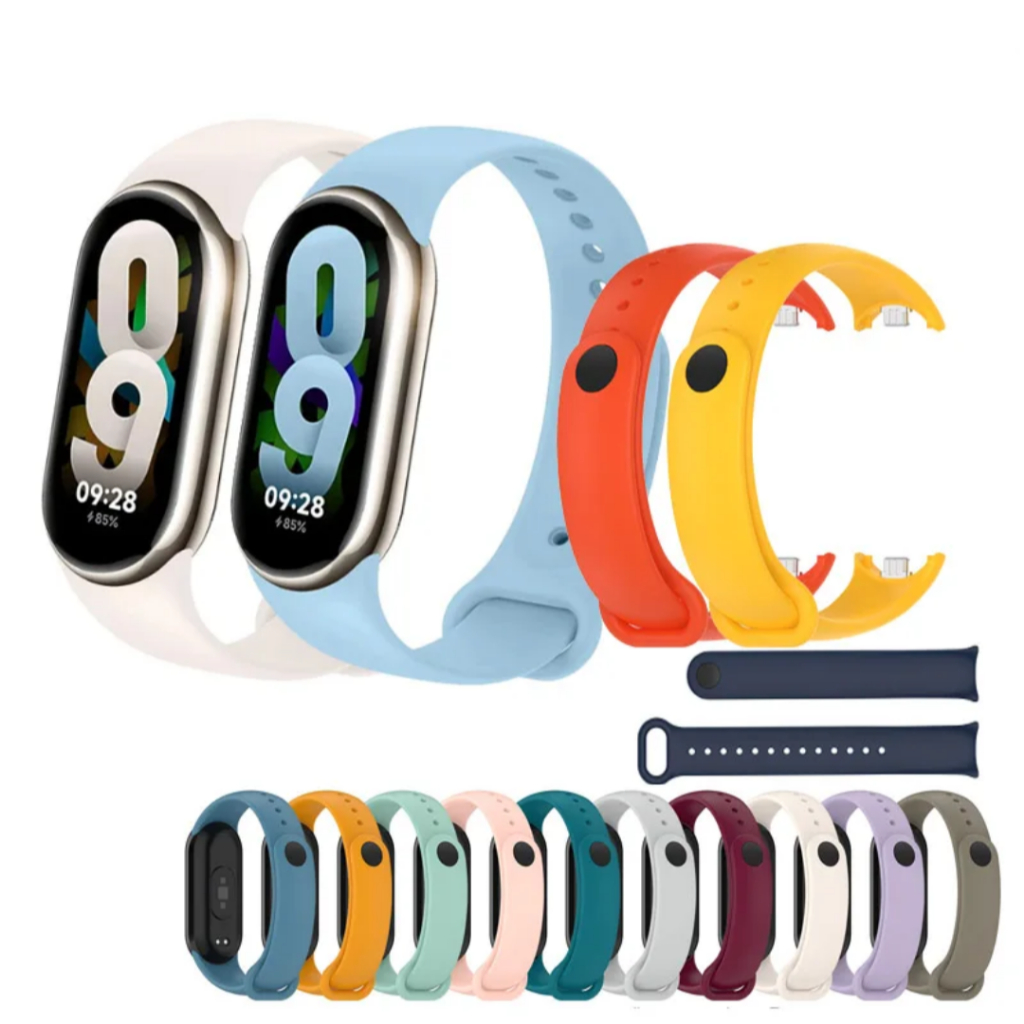 Pulseira de Silicone Para Smartwatch Xiaomi Mi Band 8 e Mi Band 9 ...