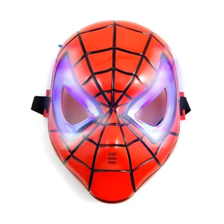 máscara homem aranha com Led vingadores spider man fantasia cosplay com iluminação botão ligadesliga