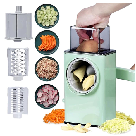 Processador De Alimentos Manual Manivela Cortador Ralador Picador Fatiador De Batata Legumes Repolho Vegetais Crutas
