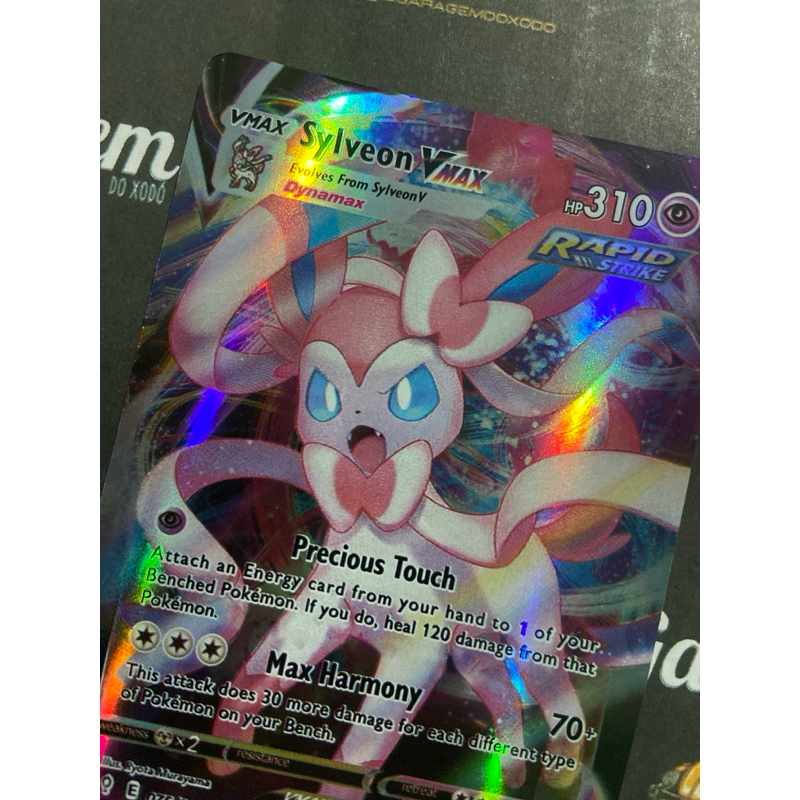 Carta Pokemon Sylveon VMAX ingls importada 075/203 | Shopee Brasil