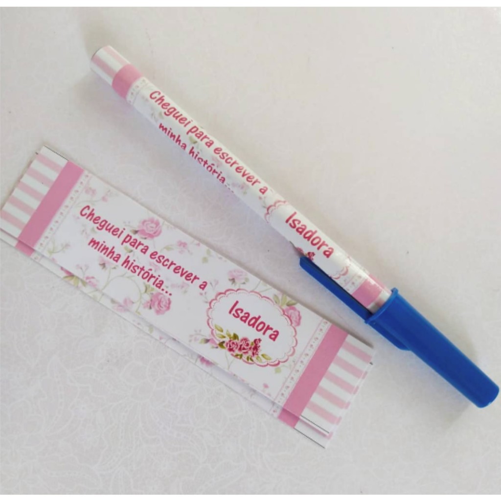 Adesivo personalizado para caneta | Shopee Brasil