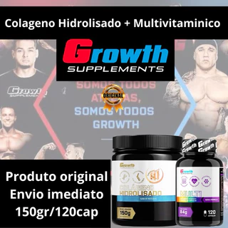Colágeno Hidrolisado Multivitaminico Growth Suplementos Original