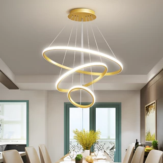 3 Cores em 1 luz De Lustre De Teto Nórdico Luxo Led 110/220V~