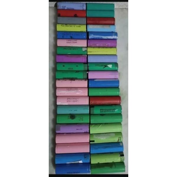 20 Células 18650 lítio usadas sem testar