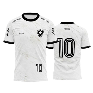 Camisa masculina Do Fogão Futebol Jogo Camiseta Chave Timão Esporte dry fit gola redonda